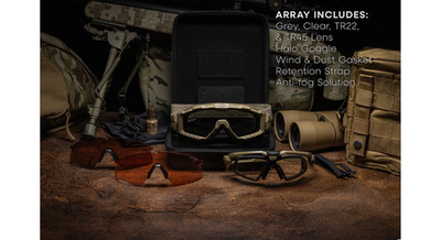 SI Ballistic M Frame Alpha & Halo Goggle Multi-Lens Operator Kit Terrain Tan USA