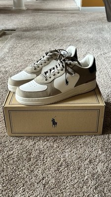 Polo Ralph Lauren Men's Masters Court Nubuck & Leather Sneakers Size 12
