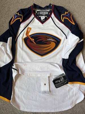 【大人気】Reebok×NHL アトランタ・スラッシャーズ ホッケージャージ NWT Atlanta Thrashers NHL Reebok Edge 1.0 Away Hockey Jersey Size