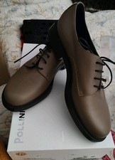 Pollini Designer-Schnürschuhe Damen · Leder Terra · Neu · Gr. 36