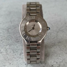 Cartier Must 21 Swiss Quartz Roman Numeral Watch - Boxed Papers - Non Runner