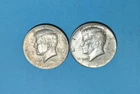 1964-D & 1964-P  Kennedy Halves - One Each - Almost Uncirculated - Low Shipping