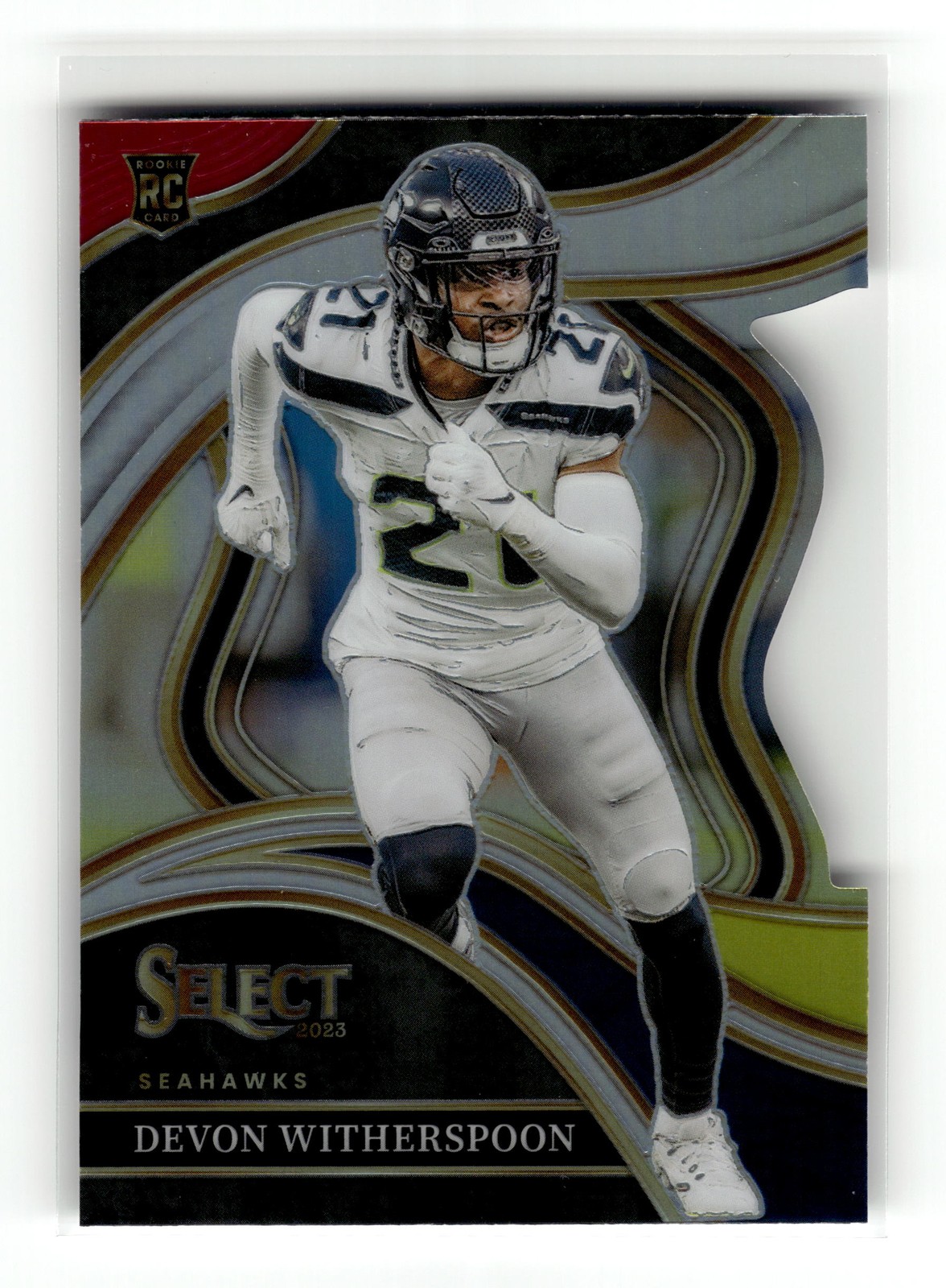 Devon Witherspoon 2023 Panini Select #273 Rookie Seahawks Red Yellow Die Cuts RC