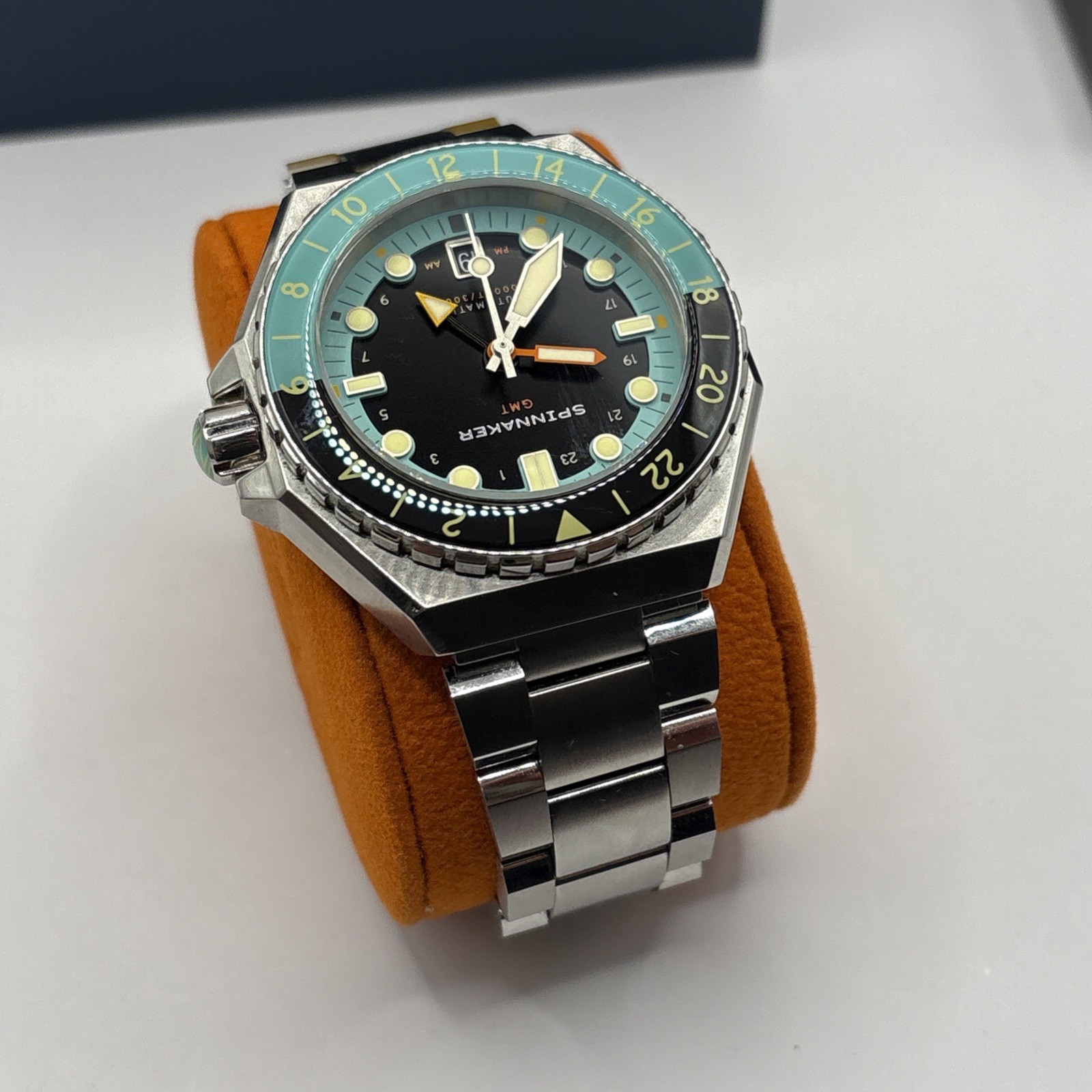 Spinnaker Dumas GMT Automatic Dark Turquoise Black Dial Watch SP-5119-33