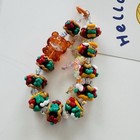 New ListingBrown Yumo Gummy Bear - Hand Painted Chunky Cartoon Bead Phone Bag Strap Mini