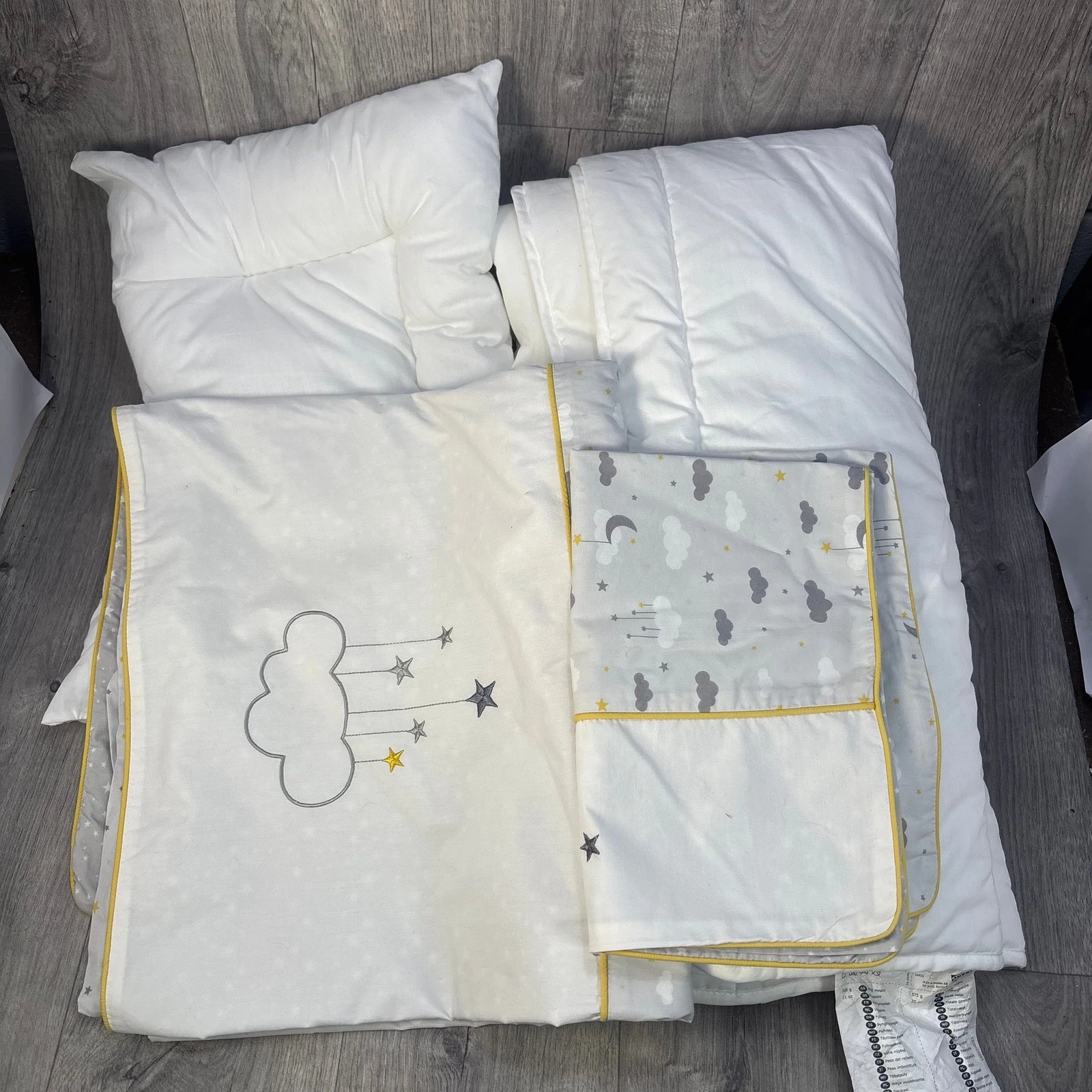 IKEA Baby Duvet Pillow + M&S Nursery Bedding Set Clouds Stars
Opens in a new window or tab