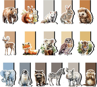 16 Magnetische Lesezeichen Kinder, Tiere Lesezeichen Magnetisch Magnetlesezeiche
