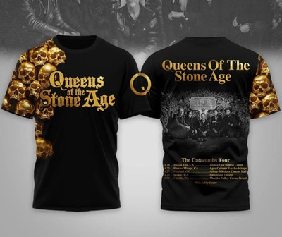 Queens Of The Stone Age The Catacombs Tour Shirt 3D AOP Unisex S-6XL E2513