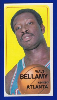 WALT BELLAMY PISTONS hawks 1970-71 TOPPS #18 EXCELLENT (OC) NO CREASES