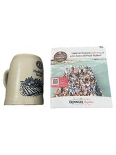 Erdinger Flößerkrug Floßfahrt Gaudi Bierkrug Porzellan Beige 13cm