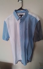 Tommy Hilfiger Men's Short Sleeve Button Up Shirt Size XL