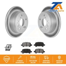 Coated Disc Brake Rotors And Semi-Metallic Pads Rear Kit For Toyota Camry Solara