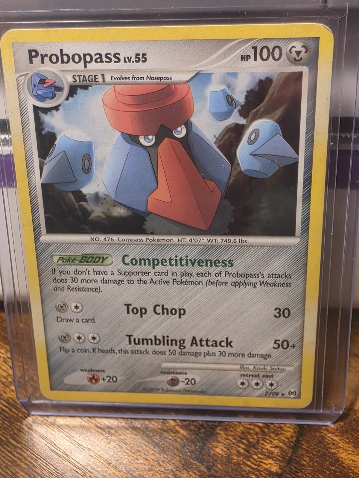 1x Single POKEMON PROBOPASS 7/99 HOLO RARE PLATINUM ARCEUS LP