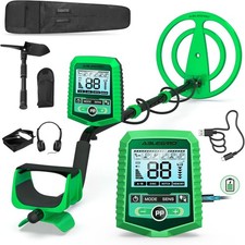 Rechargeable Metal Detector for Adults and Kids, Professional Gold Underground..