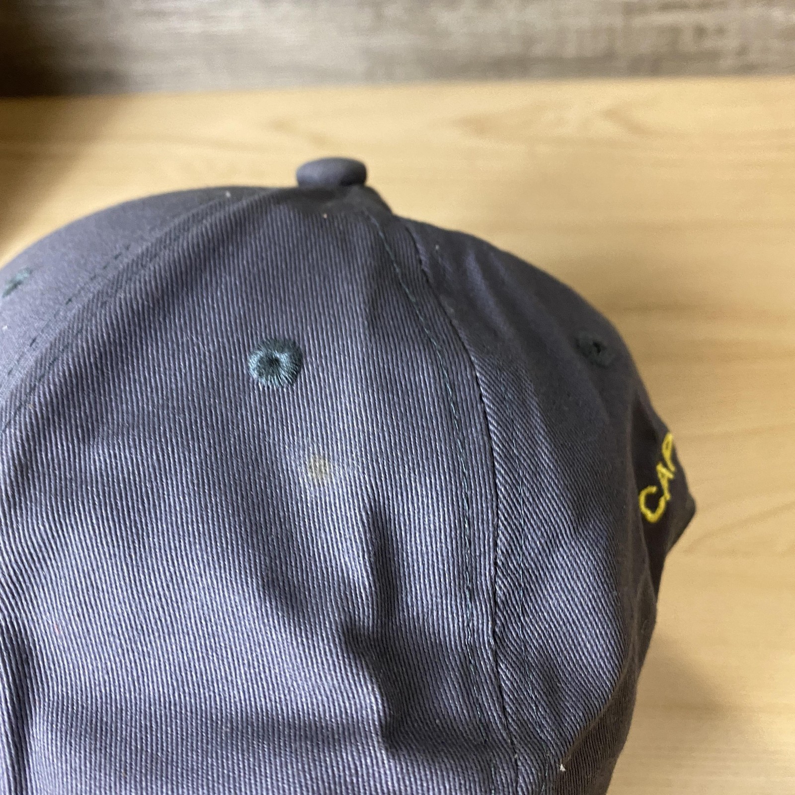 Captain Marvel Hat Cap Snap Back Gray Yellow Embr… - image 7