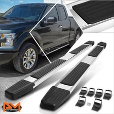 For 15-24 Ford F150 Ext Cab 6" Polished Side Step Nerf Bar Flat Running Boards