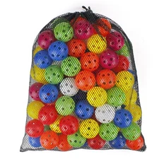 100 Pack Practice Golf Balls Airflow Hollow Plastic Golf Balls Practice Training