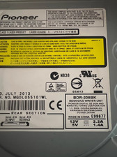 suitable for Optical Drive Pioneer Blu-ray Burner BDR-208BK, 16x Blu-ray Burner