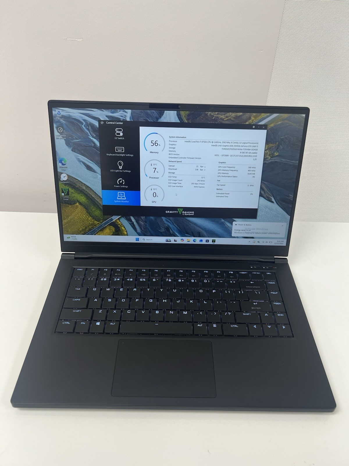 ByteSpeed Gaming Laptop - i7-9750U - 1660ti - 1TB SSD - 8GB RAM
