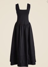 NWT! J.Crew Classic Drop-waist Black mixy dress. Women’s Small