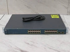Cisco Catalyst WS-C3560-24PS-S 24-Port 10/100 Fast Ethernet Switch w/ Ear Racks