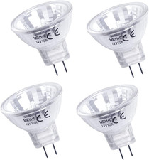 MR11 Halogen Bulbs 12V 10W, Dimmable GU4 Bi-Pin Base Spotlight Bulb Warm White 2