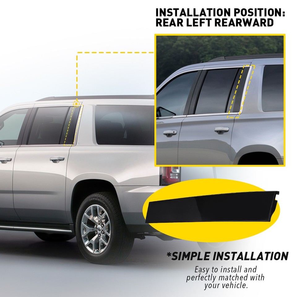 84704784 - Black Rear Passenger Side Door Molding 2021-2025 Cadillac Escalade ESV | GM Parts Warehouse