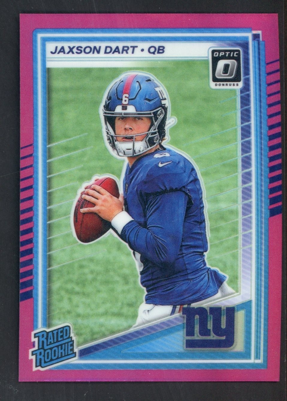2025 Jaxson Dart Optic Pink #273 Giants RC Rookie