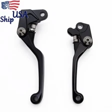 For Honda CNC Black Pivot Brake Clutch Levers XR400 1996-2004 CR500 1992-2001