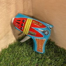Space Gun Pistol Vintage Tin Toy Showa Retro