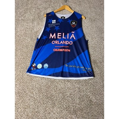 Soccer Stars Celebration Orlando Melia Jersey Tank Top Blue Stars Mens Medium