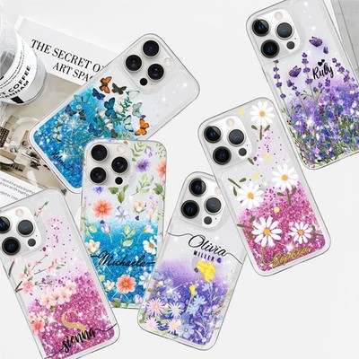 Soft TPU Phone Case For iPhone 13 14 15 Pro 16e Sparkly Luxury Customized Cover