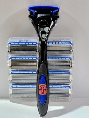 Schick Hydro 5  Razor  Handle ''Limited Edition Transformer Logo''+ 9 Cartridges