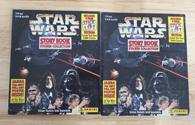 Panini 1997 Star Wars Story Book Sticker Collection x 2 (No Posters)