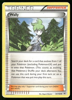 Wally 94/108 Uncommon Roaring Skies Pokemon Damaged