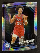 Jared McCain Rookie Card RC 2024-25 Panini Prizm Black Hyper Prizm #80