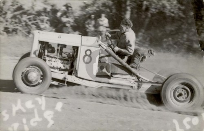 #ad Whiskey Ridge auto racing car Muskegon MI Michigan 2 RPPC Photo Postcard COPY $4.95