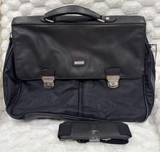 American Leathersmith NWOT Black Laptop Briefcase Messenger Bag Shoulder Strap