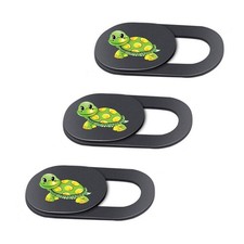 Emoonland 3 Pack Laptop Web Camera Cover Ultra Thin 0.027in 3 Pack, Turtle