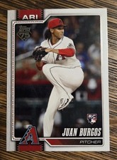 2026 Topps Series 1 #102 Juan Burgos Arizona Diamondbacks RC Baseball Card