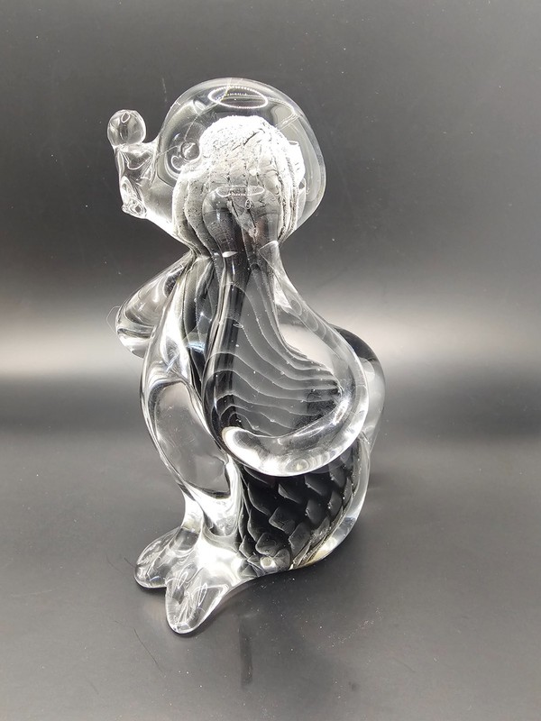 Murano G Campanella Labeled Dog 6" tall
