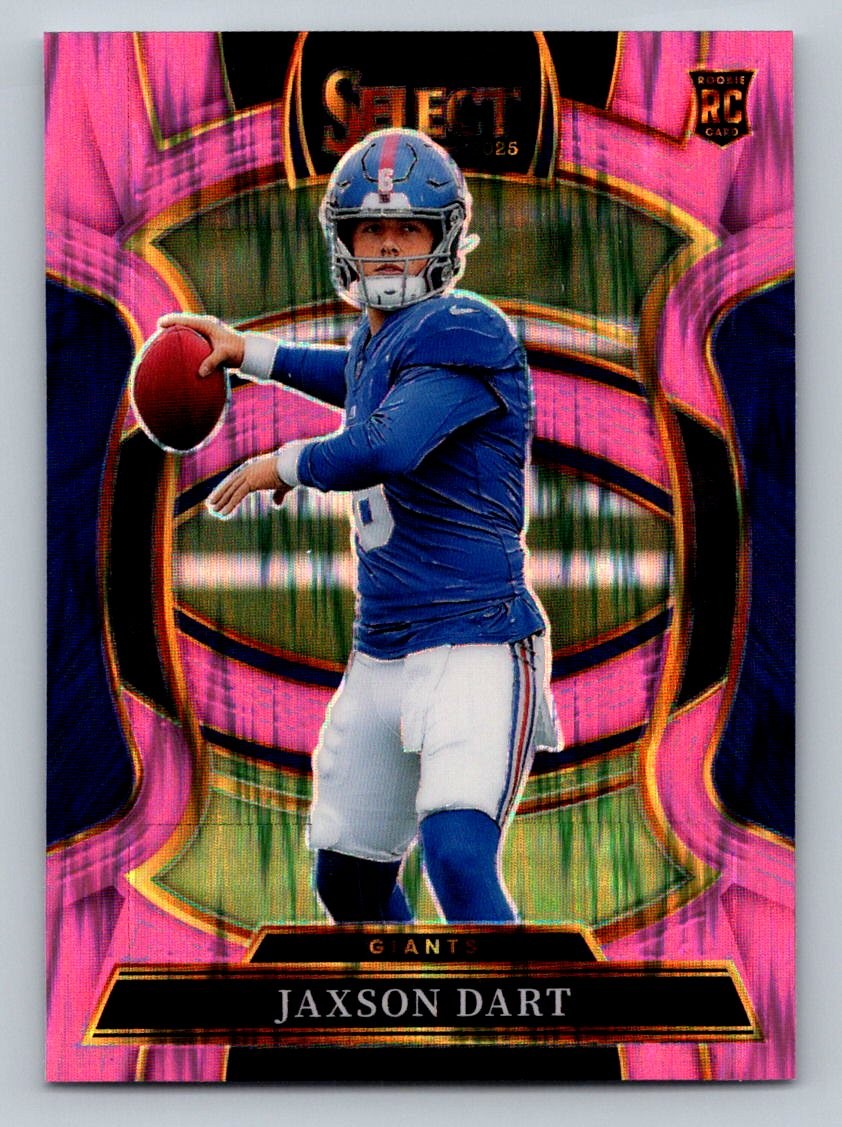 2025 Panini Select #93 Jaxson Dart Pink Prizm Shock