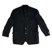 Jos. A. Bank Blazer Men's Navy Blue Gold Crest-Button 2-Button Jacket Classic
