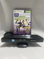 Microsoft Xbox 360 Kinect (Black) Model 1414 (Tested) & Kinect Sports Game (NIB)