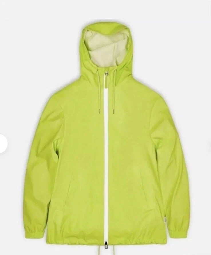 Rains Storm Breaker Reflective Digital Lime Jacket Size M (NWT)
