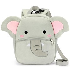 mibasies Toddler Backpacks for Girls 2-4: Cute Elephant Plush Backpack - 3D A...