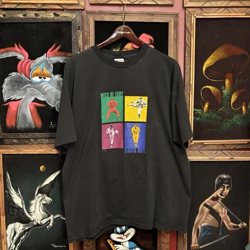 Beastie Boys Mics of Fury Rap Concert 90s Faded Blac 1990s vintage concert t-shirt, vintage, size XL, single stitch, B+ condition