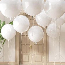 20 Large White Balloons, 24 Inch Jumbo Thick Giant Heavy Duty 24 inch,