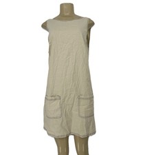 UO Urban Outfitters Medium Women Keke Mini Dress Patch Pockets Linen Blend 14-10