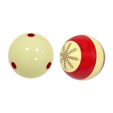 Pool Cue Ball 2-1/4" Standard Size Billiard Cue Ball Replacement Red Dots Red